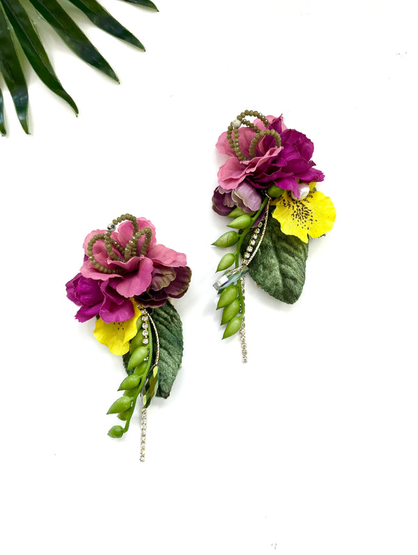garden party earrings - luau VI