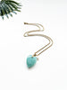 touchstone necklace - amazonite and freshwater pearl