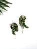 dainty garden party earrings - foliage