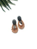 cabana earrings - pyrite