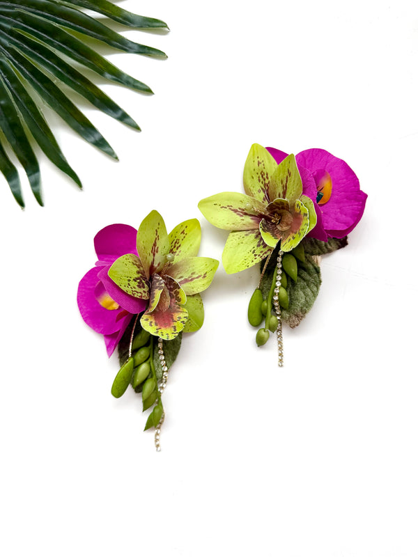 garden party earrings - luau III
