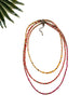 groove delicate tiered necklace - sunset mix