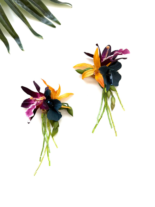garden party stem earrings - cocktail II