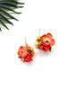 garden party posy earrings - luau I