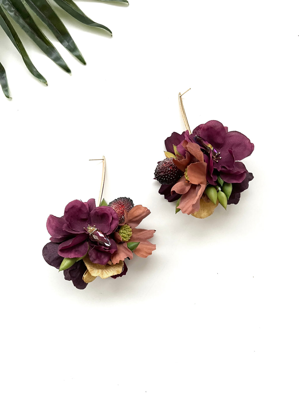 garden party posy earrings - cocktail II