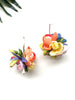 garden party posy earrings - picnic I
