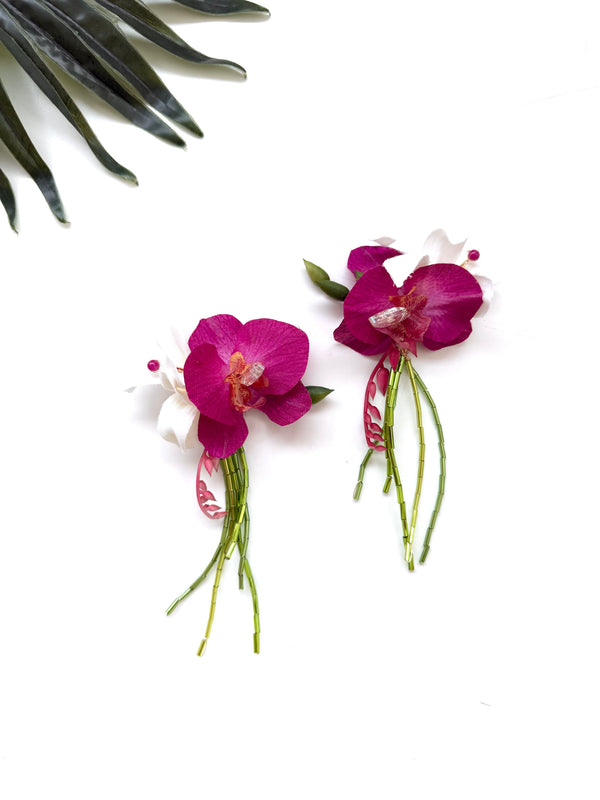 garden party stem earrings - luau VI