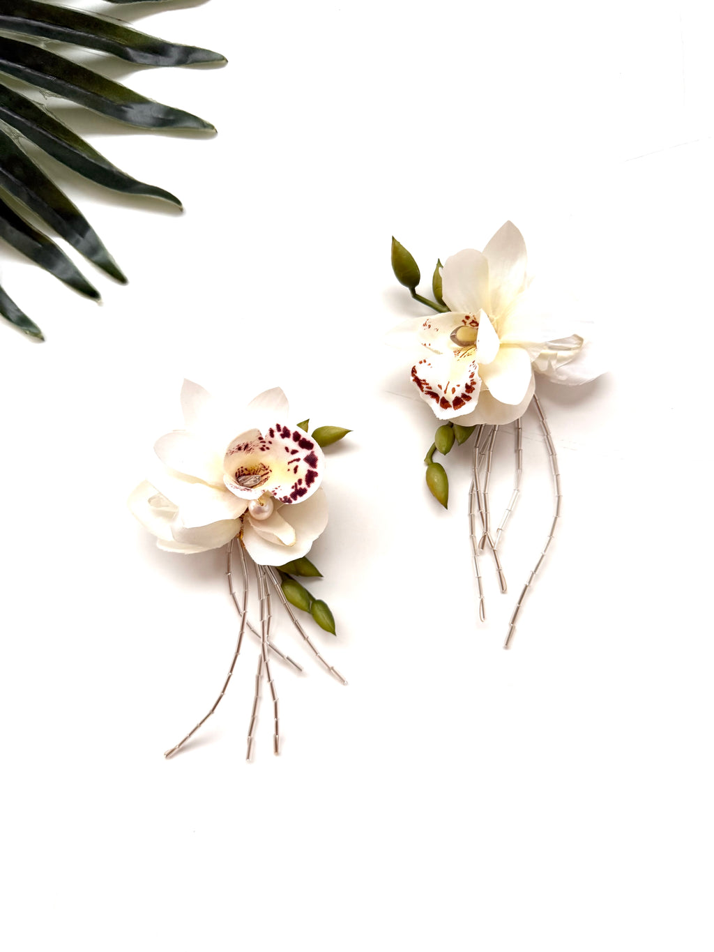 garden party stem earrings - tea party II