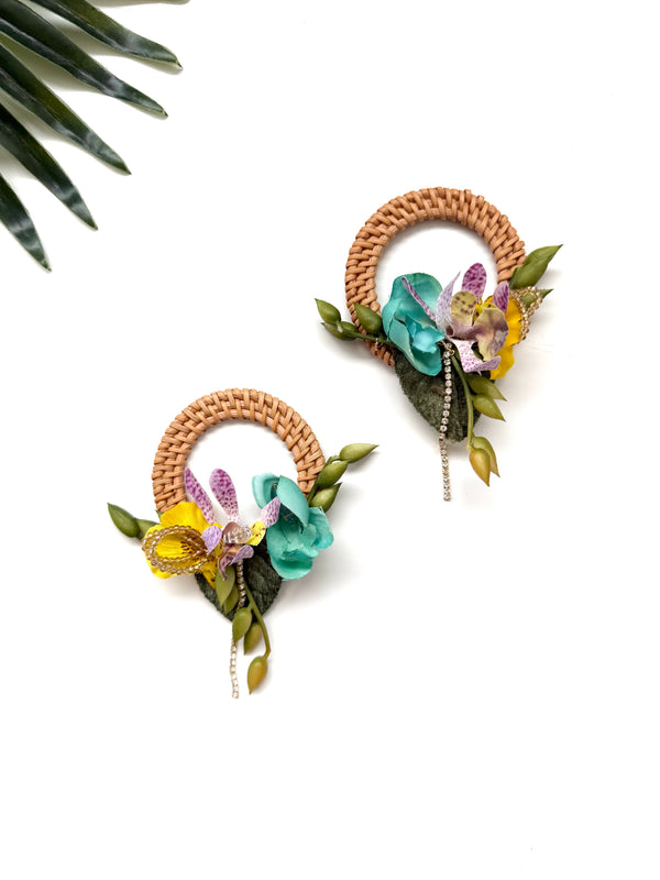garden party hoops - birthday X
