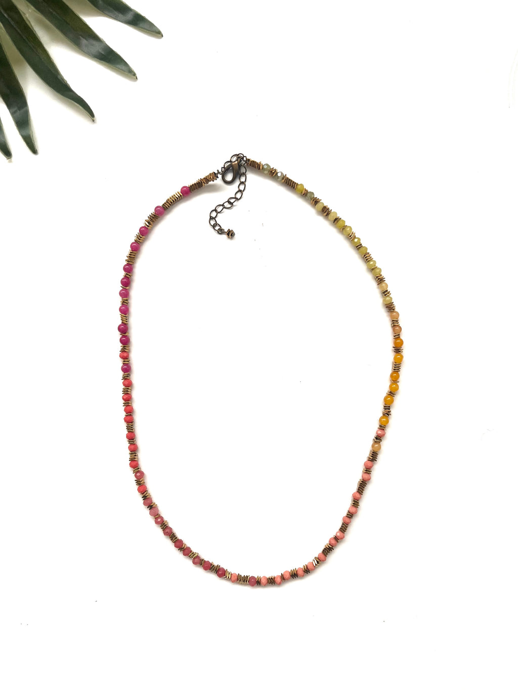groove delicate necklace -  sunset mix