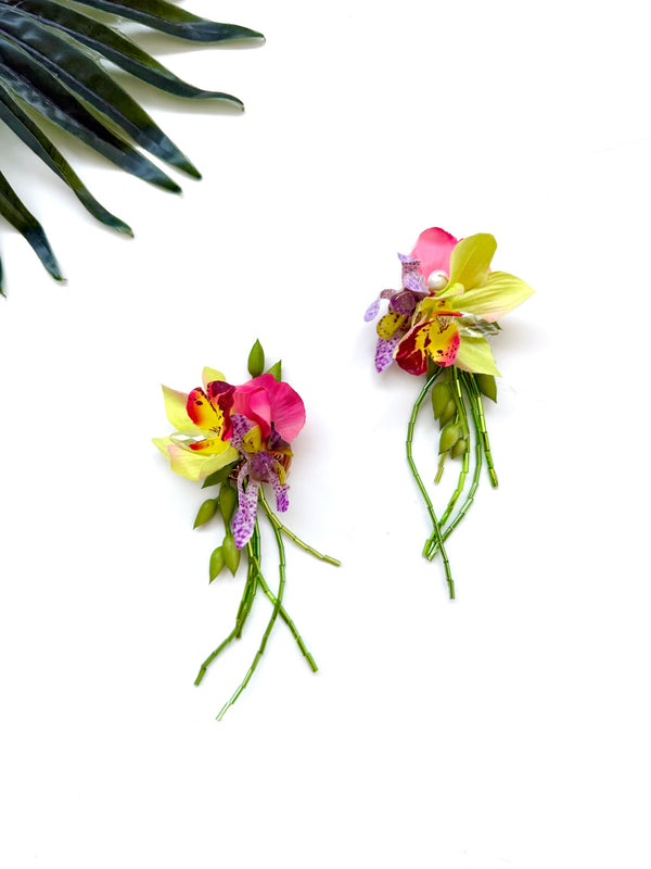 garden party stem earrings - luau VII