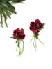 Holiday garden party earrings - stem 910