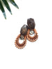 cabana earrings - bronzite