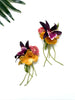 garden party stem earrings - fall edit II