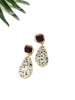 gala earrings - dalmation jasper