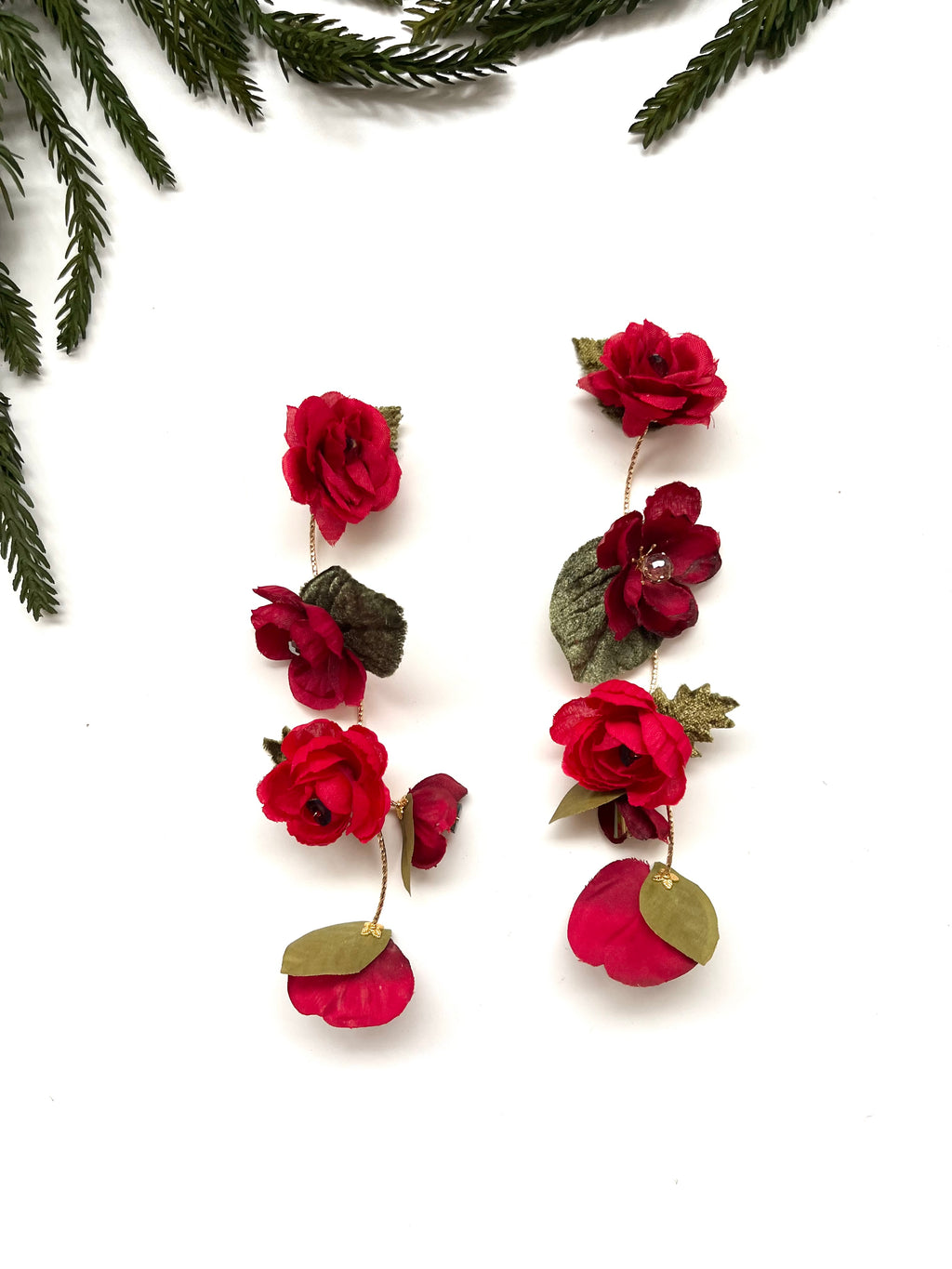 holiday garden party earrings -  cascades I