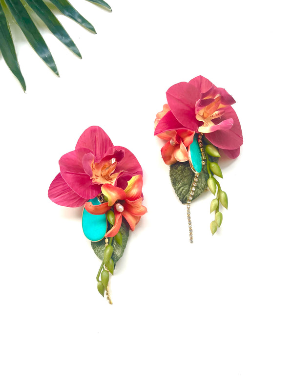 garden party earrings - luau VII