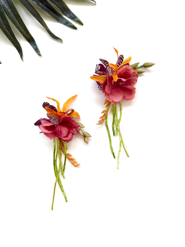 garden party stem earrings - birthday III