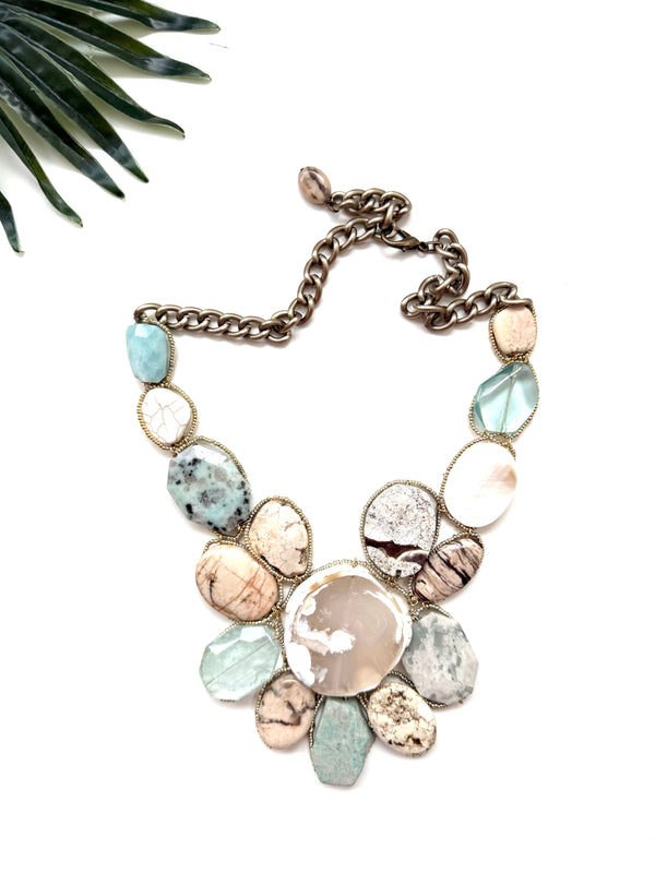 goddess necklace - beach mix