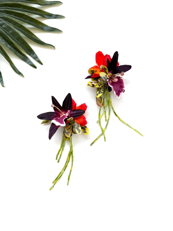 garden party stem earrings - cocktail VII