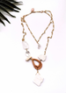 cabana necklace -  white mix