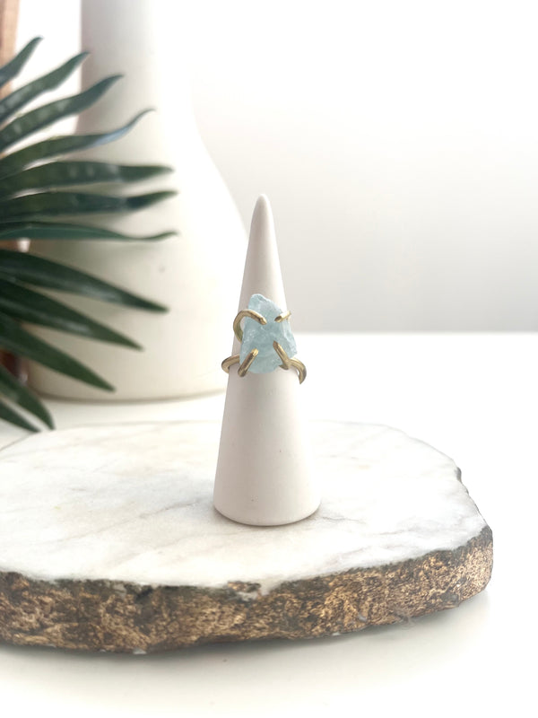 crush cocktail ring - aquamarine II