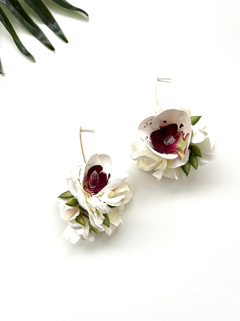 garden party posy earrings - tea party I