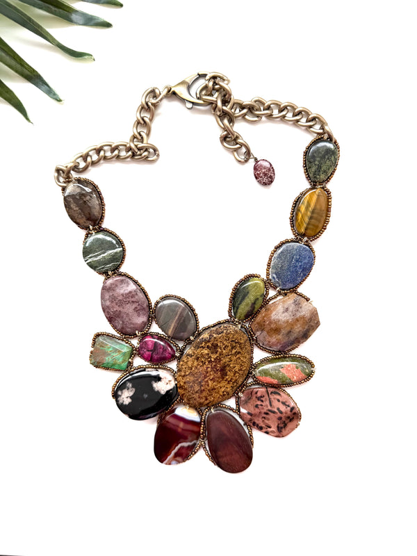 goddess necklace - dark eclectic mix