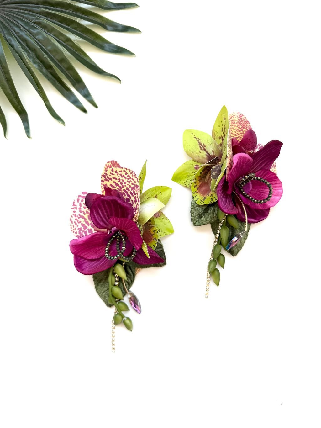 oversized garden party earrings - luau II