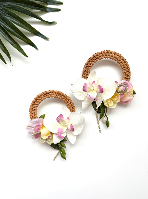 garden party hoops - (bigger) luau II