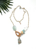 cabana necklace -  amazonite and impression jasper