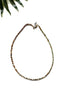 groove delicate necklace - green and brown mix