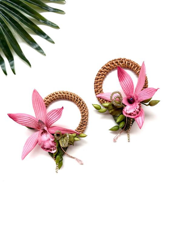 garden party hoops - (bigger) luau VI