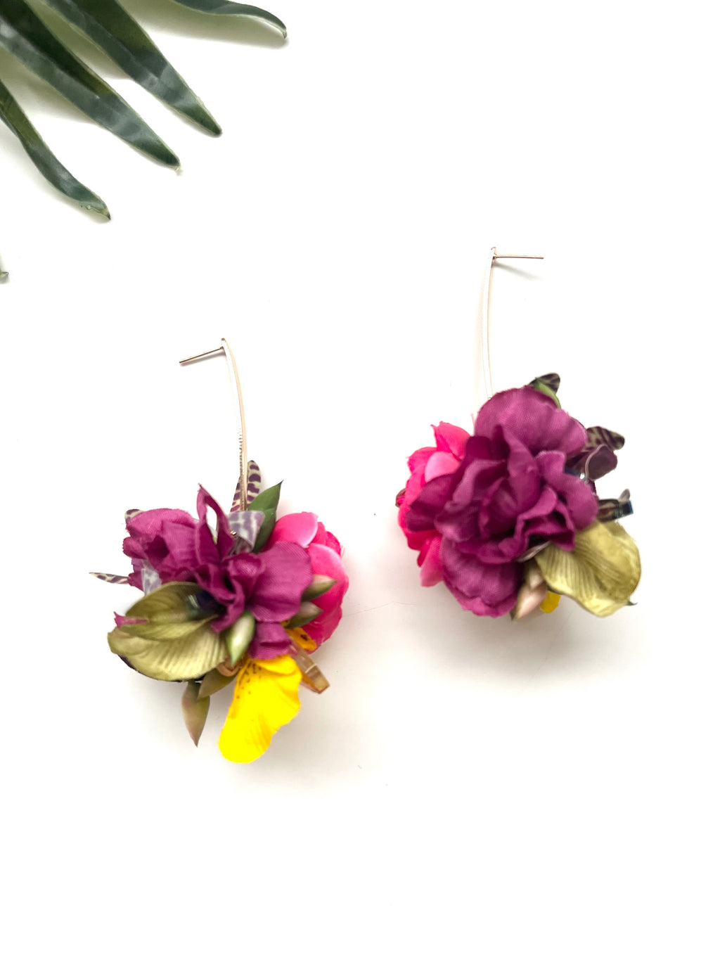 garden party posy earrings - luau X