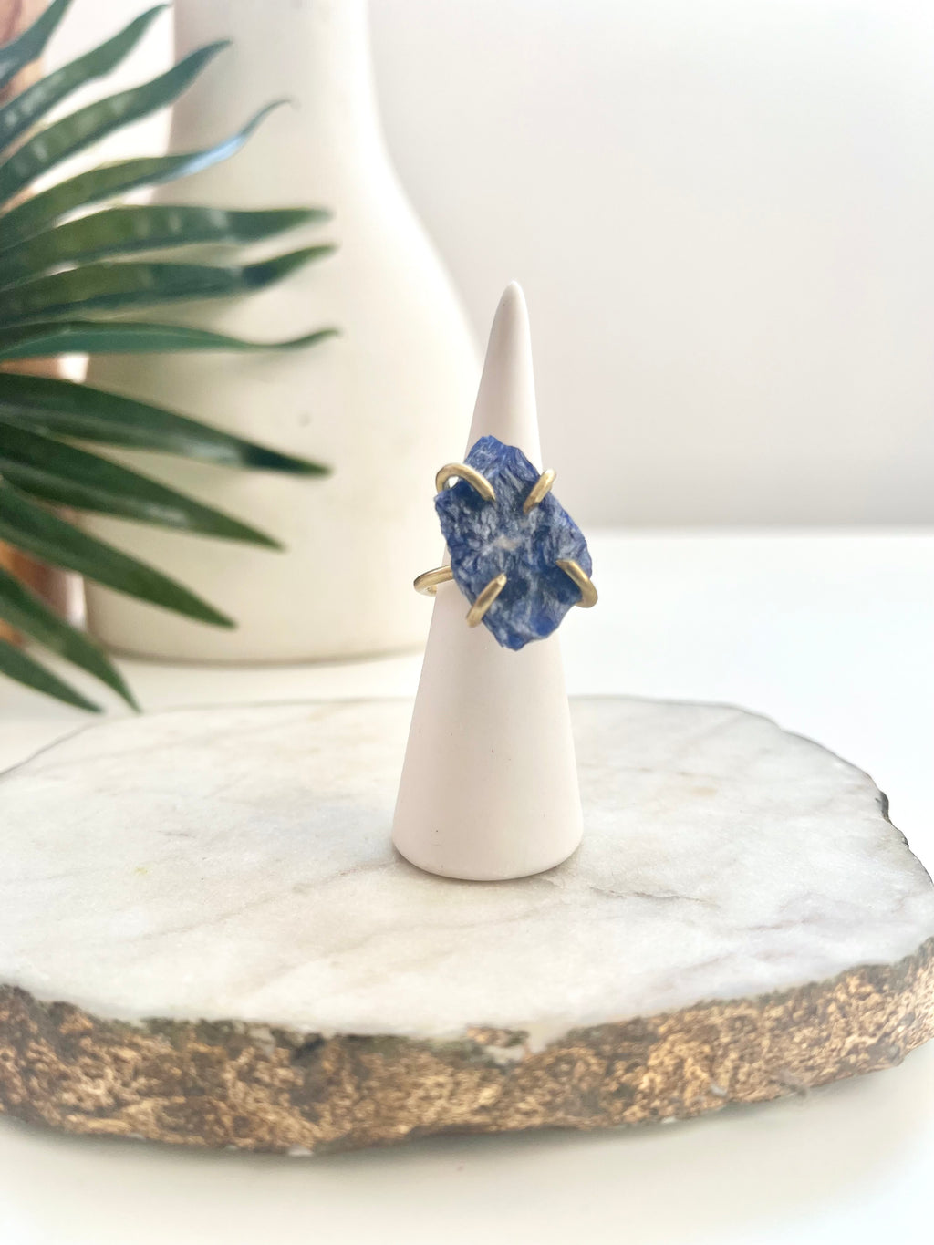 crush cocktail ring - sodalite