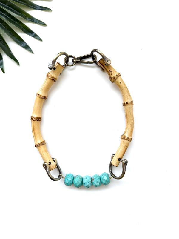 tempo necklace - turquoise magnesite II