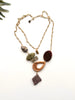 cabana necklace - serpentine and Dalmatian jasper