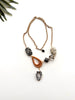 cabana necklace - black agate druse