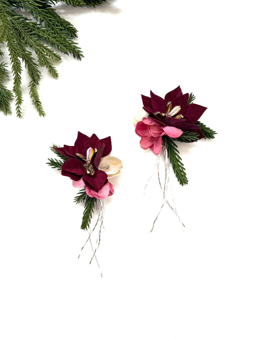 Holiday garden party earrings - stem 914