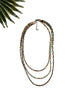 groove delicate tiered necklace - turquoise and purple mix