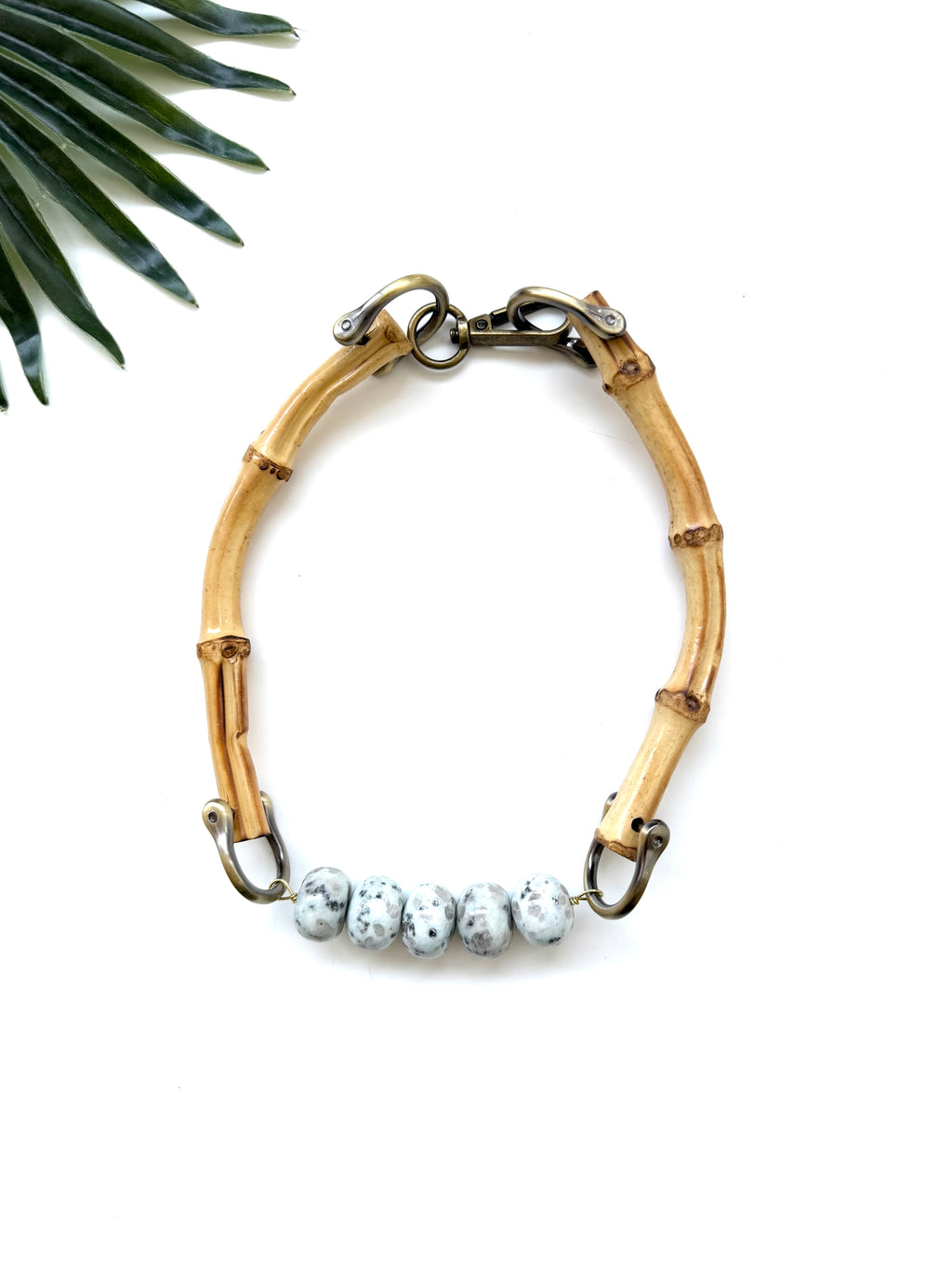tempo necklace - sesame jasper