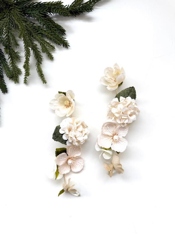 Holiday garden party earrings - cascade 915
