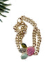 goddess choker - pink agate and amazonite