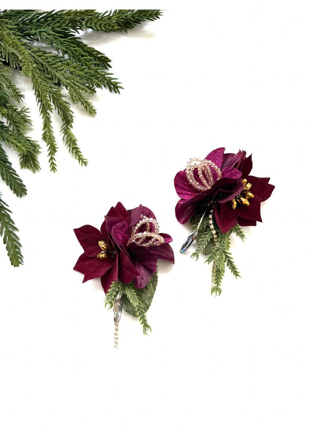 Holiday garden party earrings - dainty 905