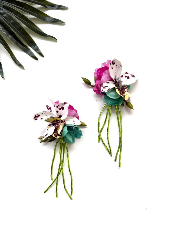 garden party stem earrings - birthday I