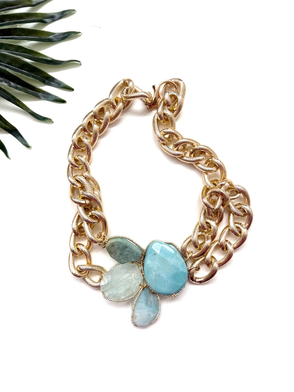 goddess choker - amazonite