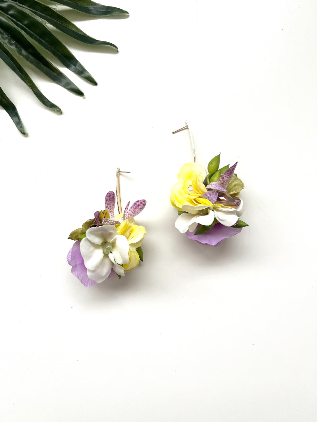 garden party posy earrings - luau IV