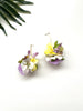 garden party posy earrings - luau IV
