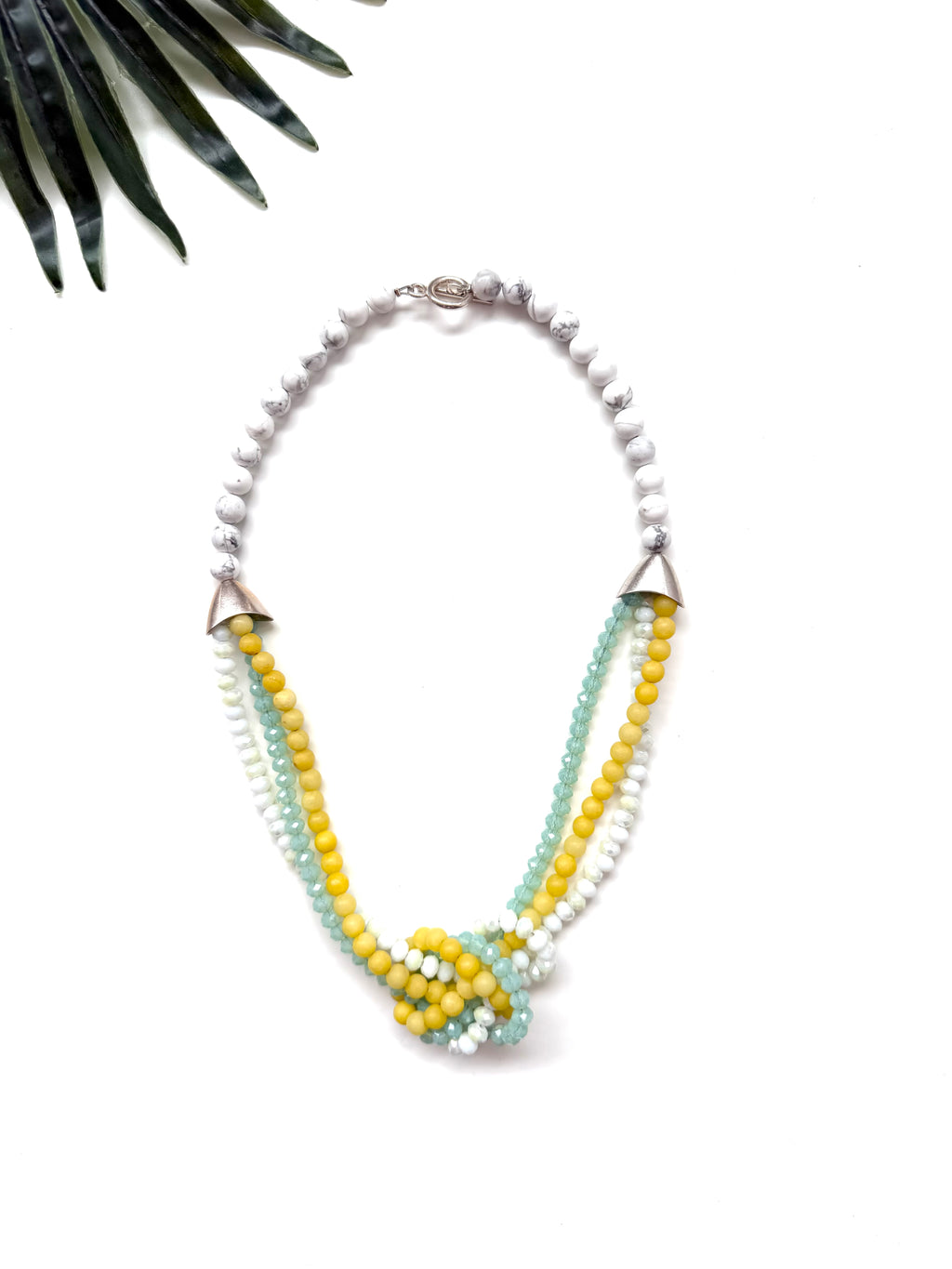 Uptown necklace - yellow and turquoise