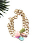 goddess choker - pink opal and amazonite